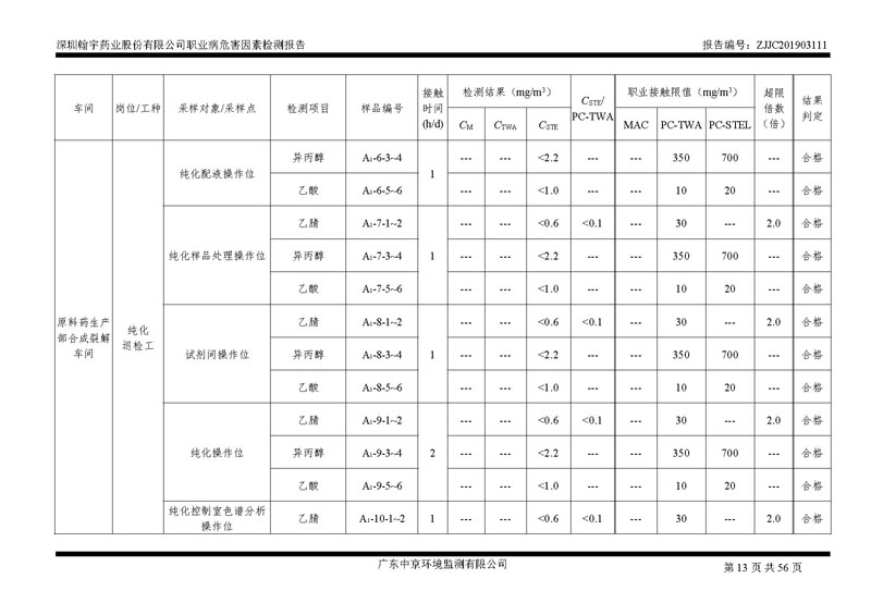 _深圳腾博会官网药业股份有限公司南山定期检测报告_页面_13